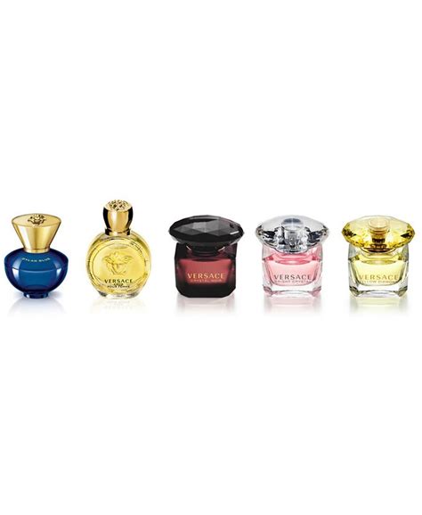 versace 5 piece mini set|aftershave miniatures gift set.